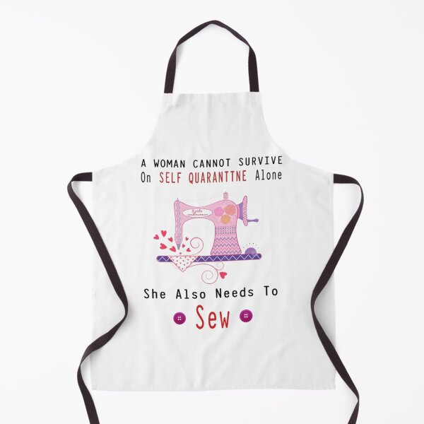 Item preview, A Women Cannot Survive On Self-quarantine Alone She Also Needs To sew T-Shirt designed and sold by CarmelitaJoanie.