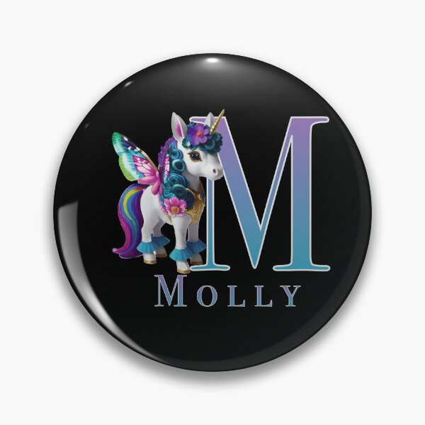 Item preview, Molly name with a cute unicorn designed and sold by Lubellebubble20.