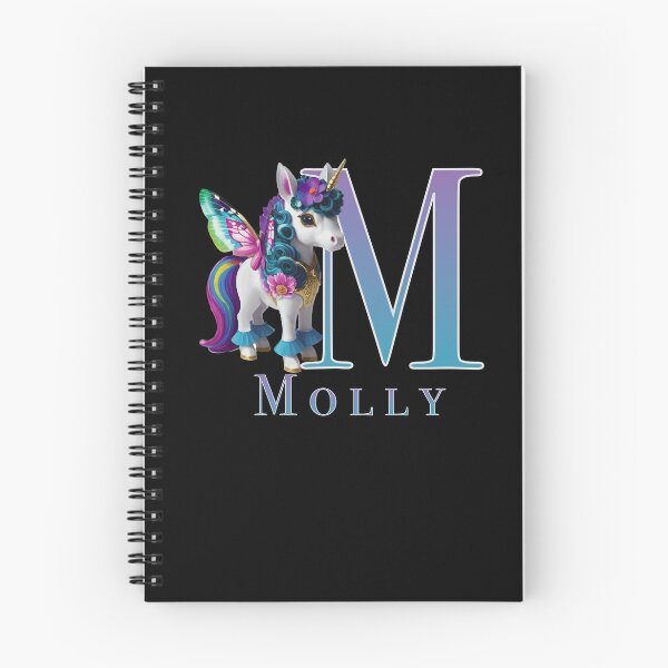Item preview, Molly name with a cute unicorn designed and sold by Lubellebubble20.