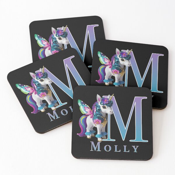 Item preview, Molly name with a cute unicorn designed and sold by Lubellebubble20.