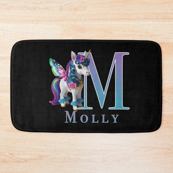 Item preview, Molly name with a cute unicorn designed and sold by Lubellebubble20.