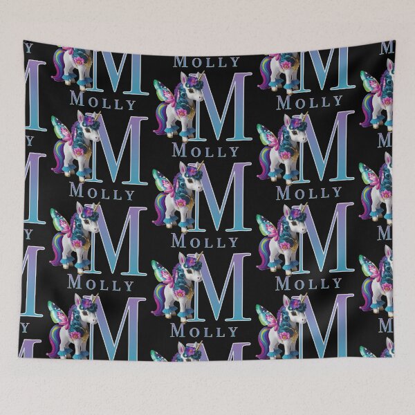 Item preview, Molly name with a cute unicorn designed and sold by Lubellebubble20.