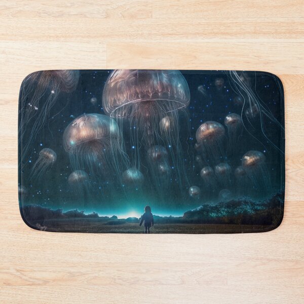 Item preview, Alien Jellyfish Swarm Over the Prairie designed and sold by Satorizations.