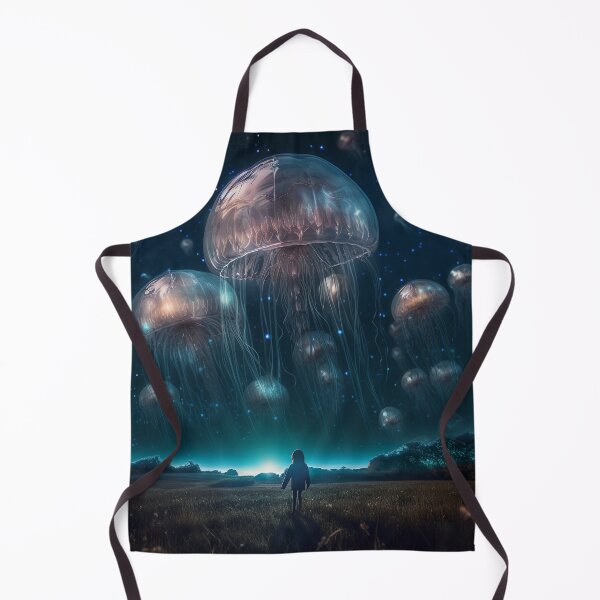 Item preview, Alien Jellyfish Swarm Over the Prairie designed and sold by Satorizations.