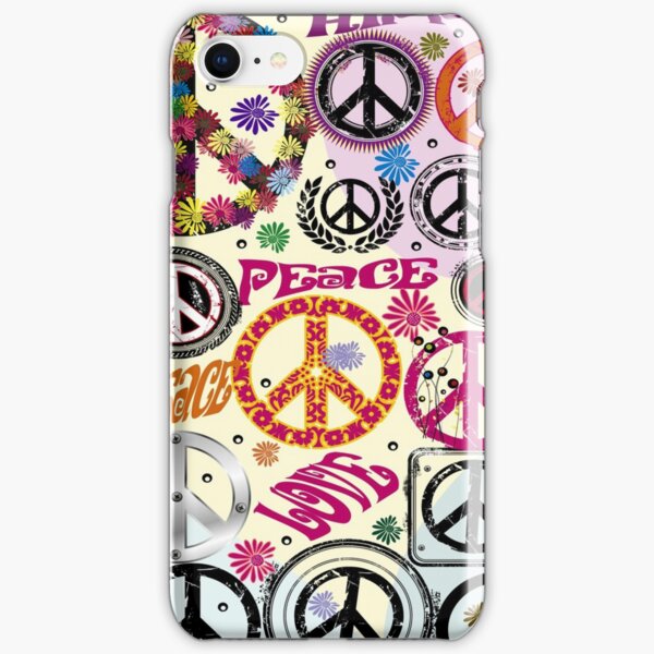 Flower Power Peace And Love Hippie iPhone Snap Case