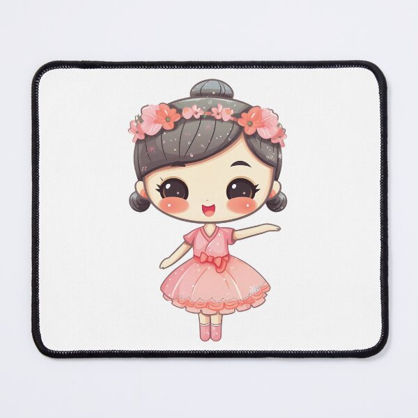 Item preview, Cute Chinese Ballerina in Pink Tutu Skirt designed and sold by MiloWipi.