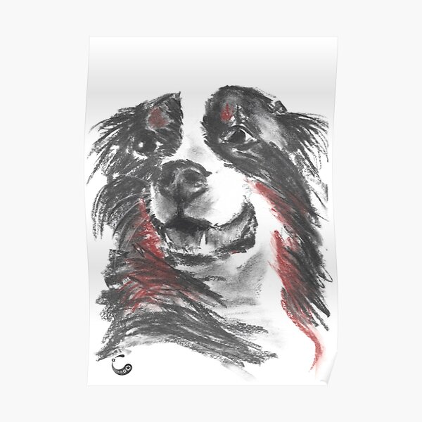 Hund (Kohle / Charcoal Animals) Poster