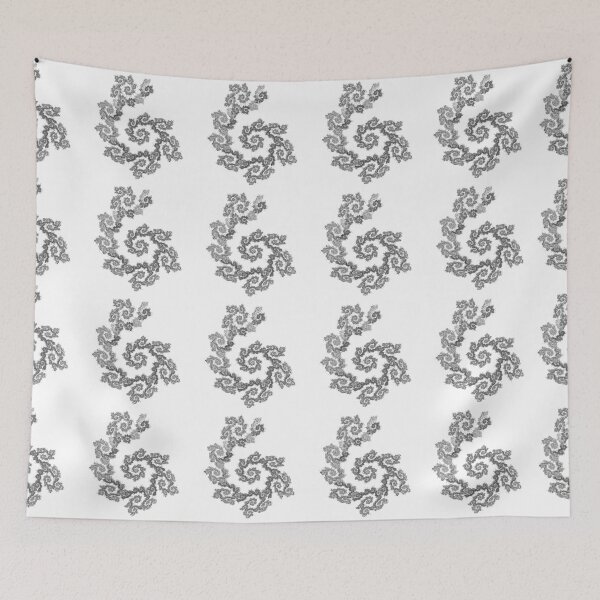 Item preview, Dancing flowers in black on white  designed and sold by MarionsArt.