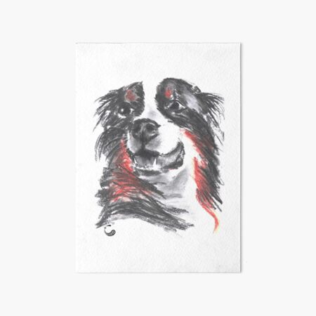 Dog (Charcoal Animals) Art Board Print