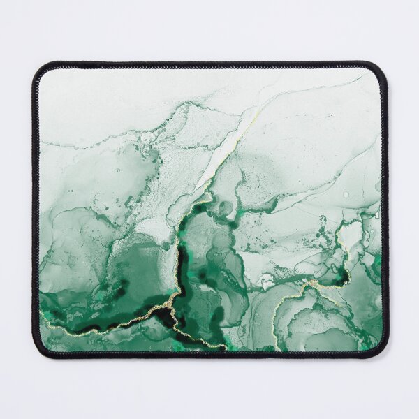 Item preview, Green and Gold Alcohol Ink Pattern designed and sold by Lady-Lilac.