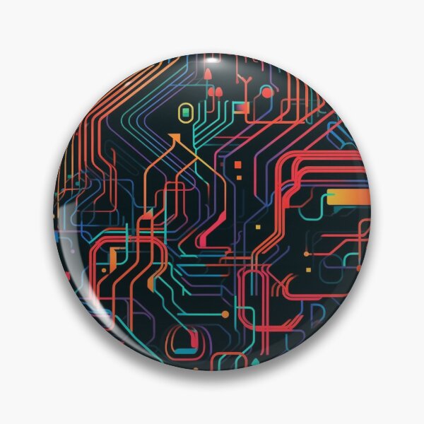 Item preview, neon circuit board pattern designed and sold by shanemuir5.