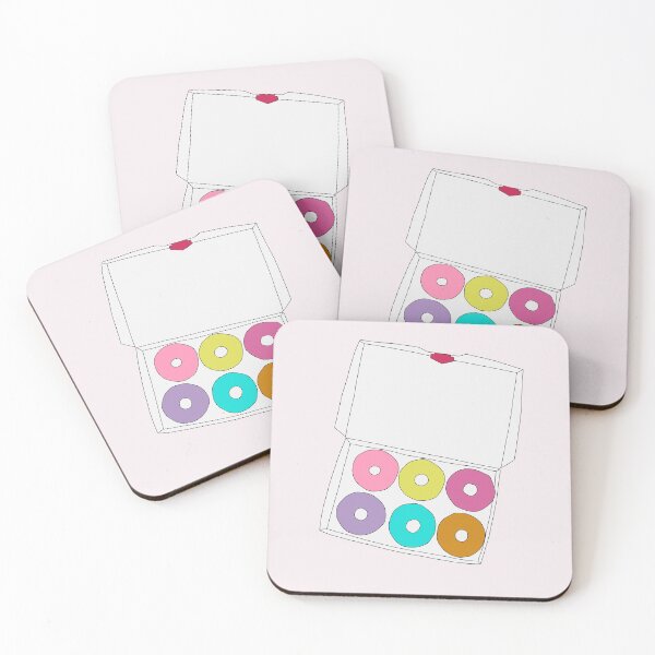 Item preview, Rainbow Glaze Doughnut Box designed and sold by Eathusiast.