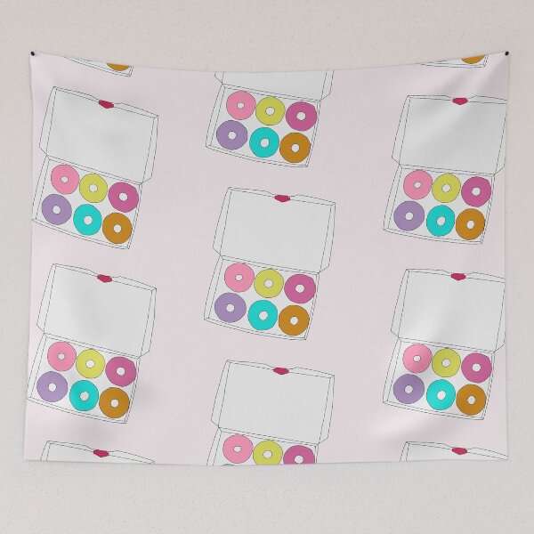 Item preview, Rainbow Glaze Doughnut Box designed and sold by Eathusiast.