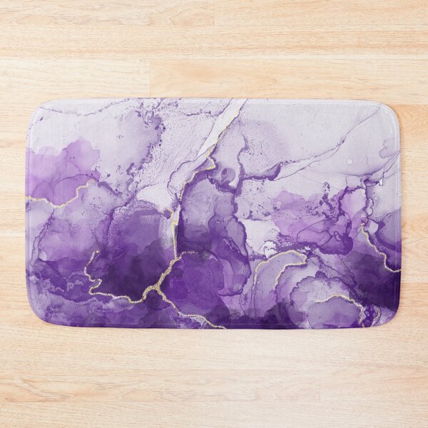 Item preview, Purple and Gold Alcohol Ink Pattern designed and sold by Lady-Lilac.