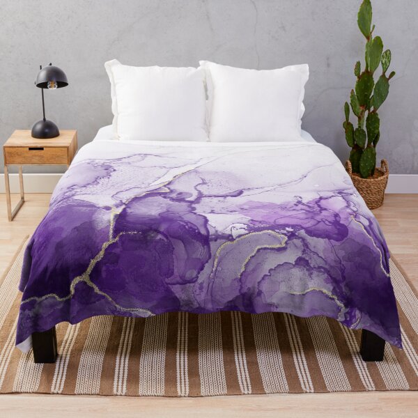 Item preview, Purple and Gold Alcohol Ink Pattern designed and sold by Lady-Lilac.
