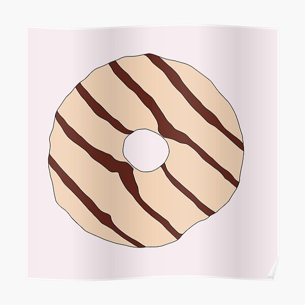 Choco Cream Doughnut Poster