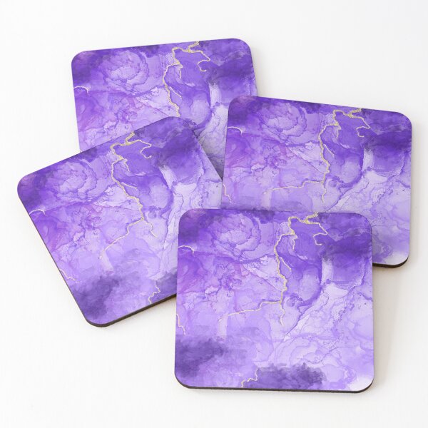 Item preview, Purple and Gold Alcohol Ink Pattern designed and sold by Lady-Lilac.