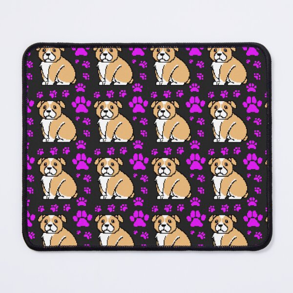 Item preview, cute doggo patterns magenta on black designed and sold by Chaoticzarts.