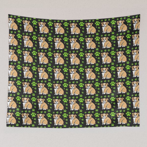 Item preview, cute doggo patterns kiwi green on black designed and sold by Chaoticzarts.