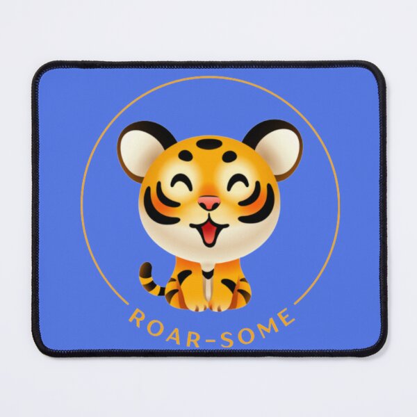 Item preview, Roar-Some text in circle with cute tiger designed and sold by H1gh5.