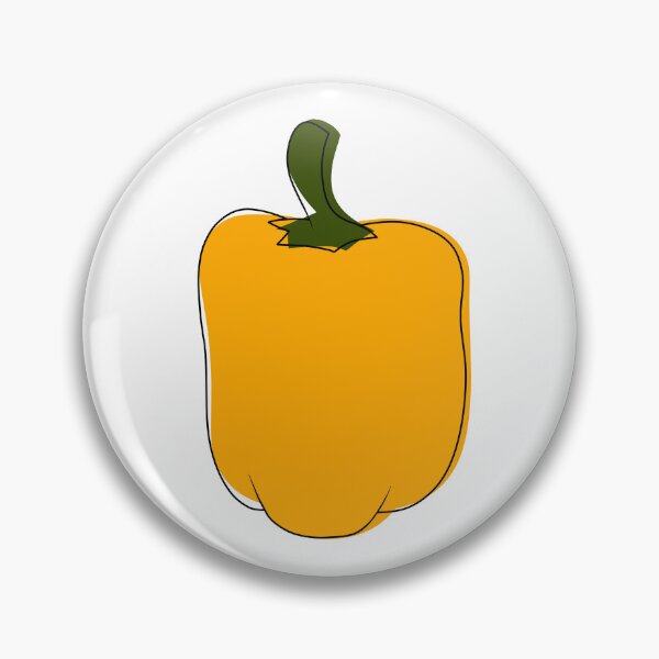 Item preview, Minimalist yellow bell pepper designed and sold by anycolorart.