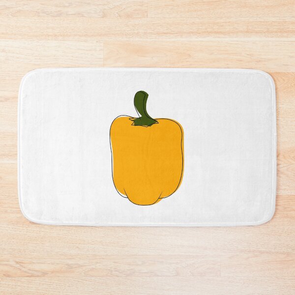 Item preview, Minimalist yellow bell pepper designed and sold by anycolorart.