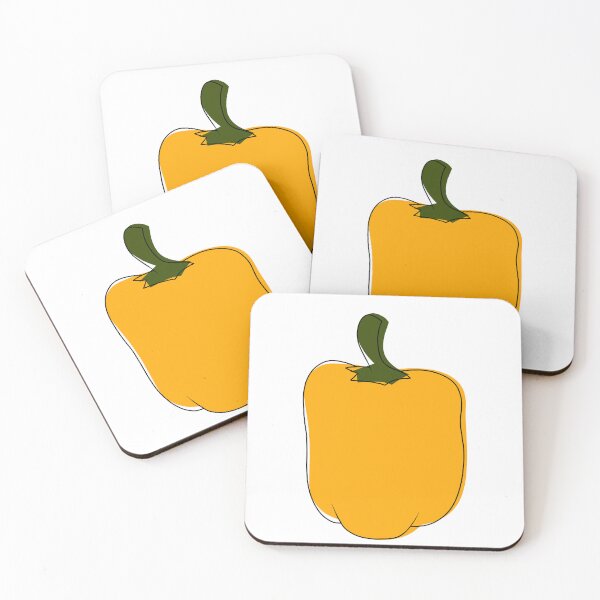 Item preview, Minimalist yellow bell pepper designed and sold by anycolorart.