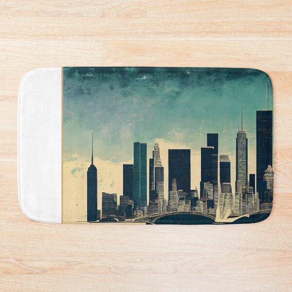 Item preview, Downtown silhouettes at dawn designed and sold by Imagyn8.