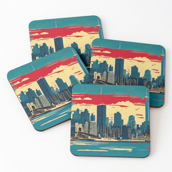 Item preview, Glowing skyline at sunset designed and sold by Imagyn8.