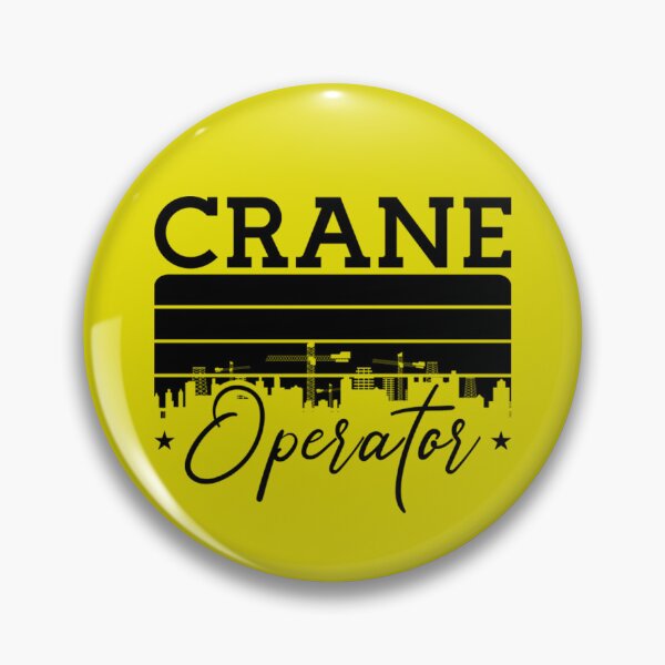 Item preview, Crane Operator Construction Site Retro Worker designed and sold by BrianJohnStick.