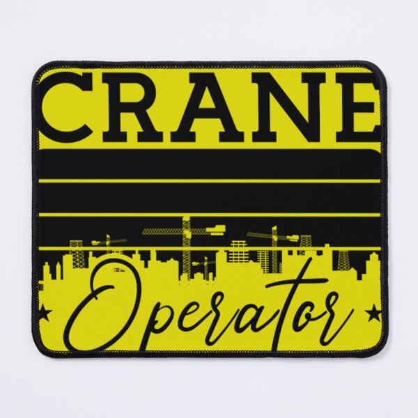 Item preview, Crane Operator Construction Site Retro Worker designed and sold by BrianJohnStick.