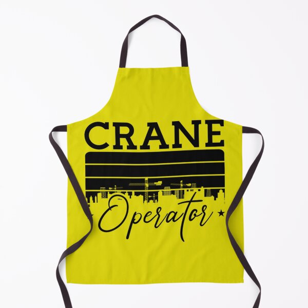 Item preview, Crane Operator Construction Site Retro Worker designed and sold by BrianJohnStick.