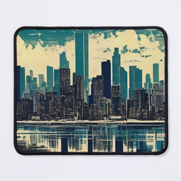 Item preview, A city's towering skyline designed and sold by Imagyn8.
