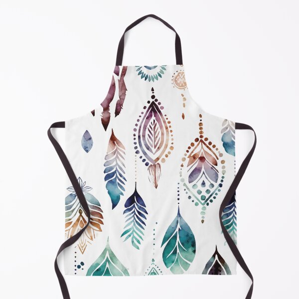 Item preview, A Delicate Feather Bohemian Watercolor Print - Boho Chic Patterns designed and sold by GVRDesign.