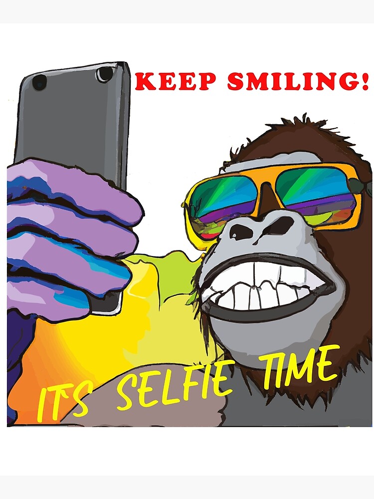 Dancing gorilla gift Sticker by TeeArtistry