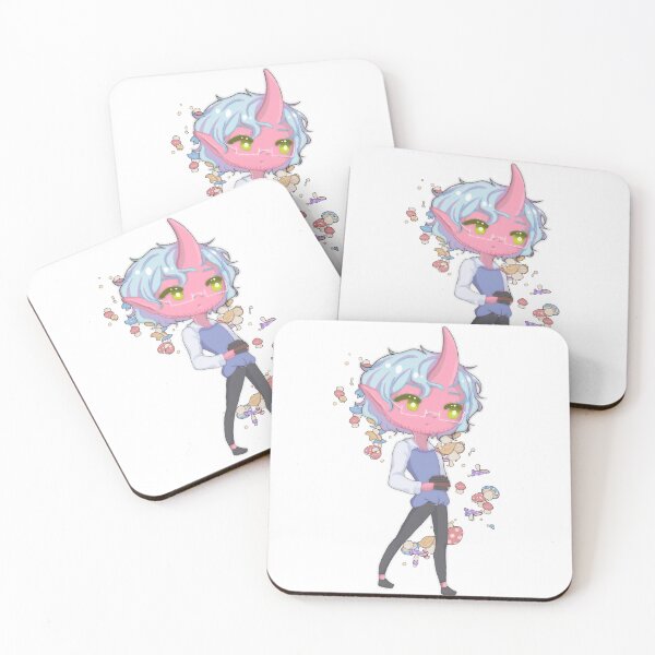 Item preview, Cute Anime alien nerd chibi boy with books and mushrooms studying (Oc Stan) designed and sold by zanun.