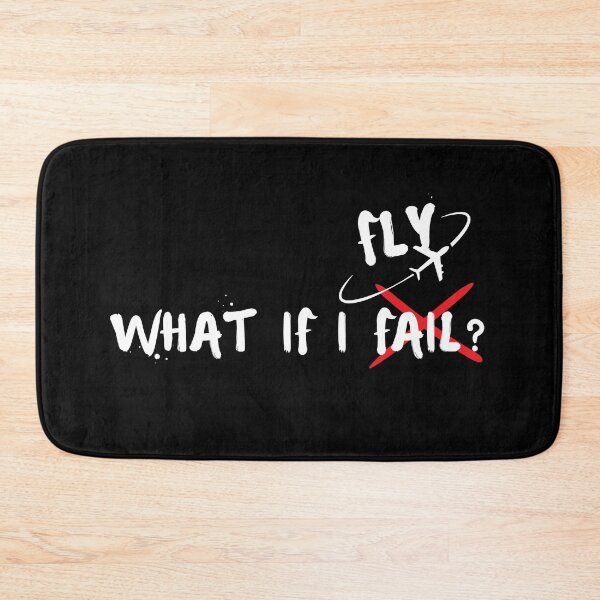 Item preview, What if I fail, what if you fly- Inspirational quotes designed and sold by artfartzzz.