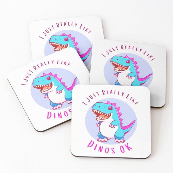 Item preview, I Just Really Like Dinos OK Sticker designed and sold by UnplainShirt.