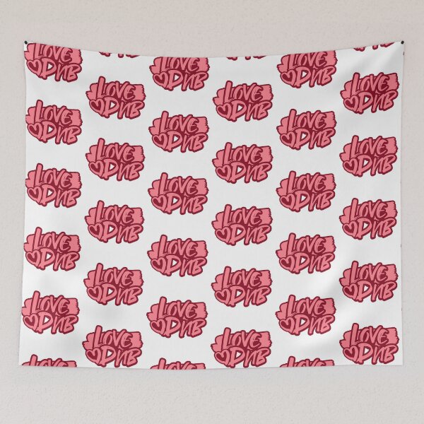 Item preview, DNB - Love Heart (Pink) designed and sold by Discothreadz.