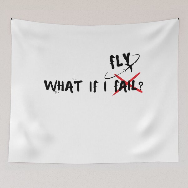 Item preview, What if you fly- Motivational quotes designed and sold by artfartzzz.