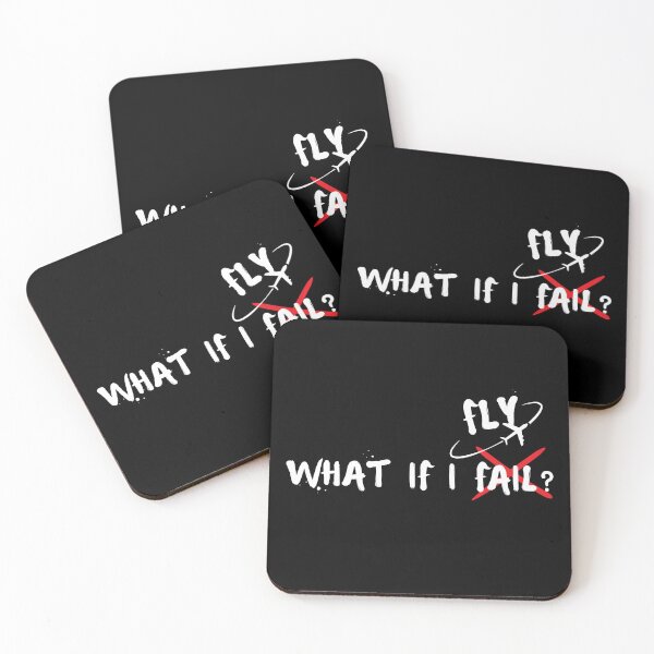 Item preview, What if I fail, what if you fly- Inspirational quotes designed and sold by artfartzzz.