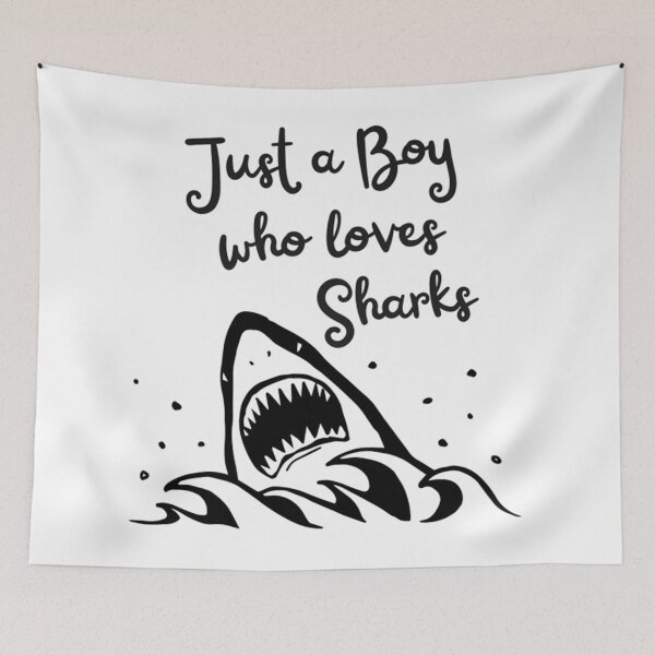 Item preview, just a boy who loves sharks - Just A Boy Who Loves designed and sold by thomasetom.