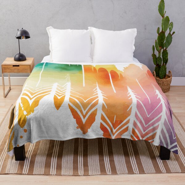 Item preview, A Modern Design of Ombre Watercolor Feathers - Boho Chic Patterns designed and sold by GVRDesign.