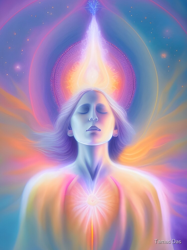 Womens Cosmic Consciousness Yoga Shirt - Buddha Shirt - Spiritual