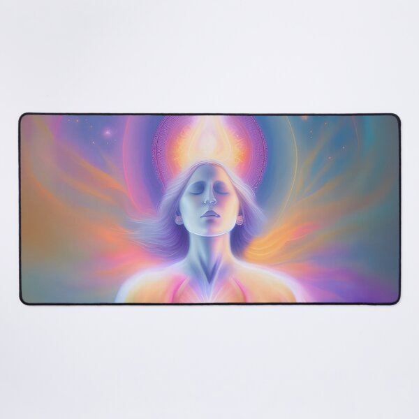 Item preview, Blue Aura Self Awakening Enlightenment Art -meditation-Spiritual Awakening-Soul awakening, designed and sold by Tamas Das.