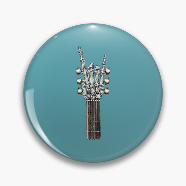 Item preview, rock on guitar neck   with a sweet rock amp roll skeleton hand designed and sold by TimiaHales.