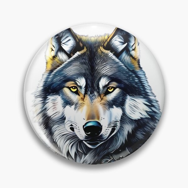 Item preview, Wolf Art With Watercolor 1 designed and sold by ai2art.