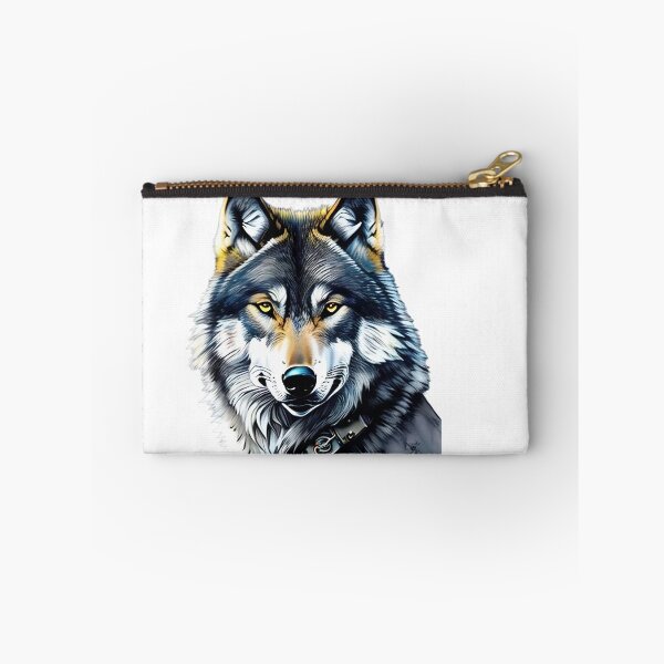 Item preview, Wolf Art With Watercolor 1 designed and sold by ai2art.