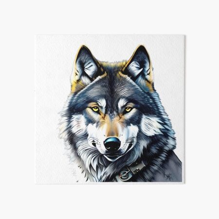 Brand New Wolf Art Board Print for Sale by brandnewmerch