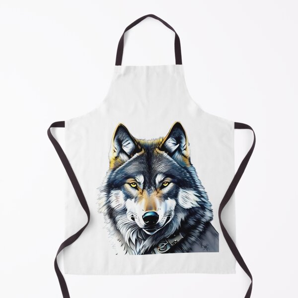 Item preview, Wolf Art With Watercolor 1 designed and sold by ai2art.